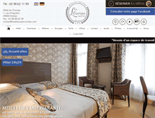 Tablet Screenshot of hoteleurope-morlaix.com